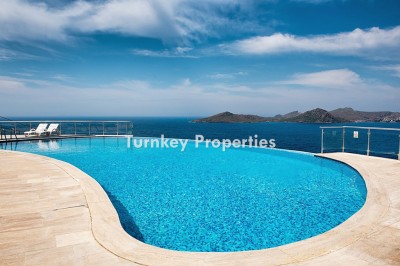 Yalikavak Bodrum Villa for Sale, Sea View, Shared Pool, 3+1 Luxury Home