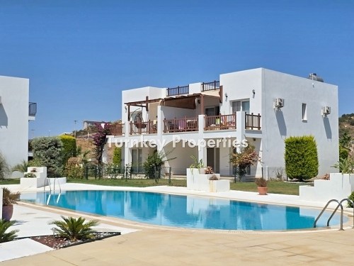 Milas Bogazici Golf Life Garden Floor Apartment for Sale with Lake and Nature View