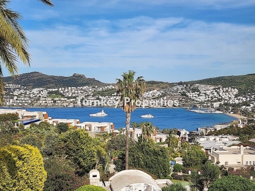 Villa for Sale in Gundogan, Bodrum | Unique View, Spacious Garden, and Private Location