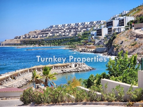 Twin Duplex with Sea View, Private Pier, and Garden for Sale in Gundogan Kucukbuk