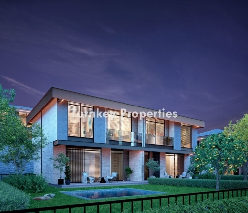 The Opportunity of Exclusive Living in Nature - 4+1 Twin Villa with Private Pool  For Sale in Kemikler