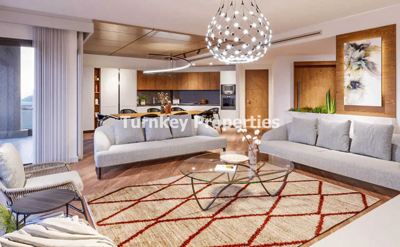 Appartement à vendre à Gumbet avec 3 chambres et terrasse vue mer — 4