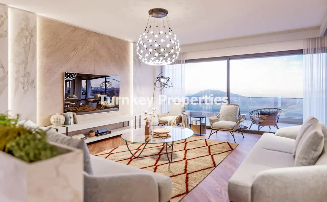 Appartement à vendre à Gumbet avec 3 chambres et terrasse vue mer — 3