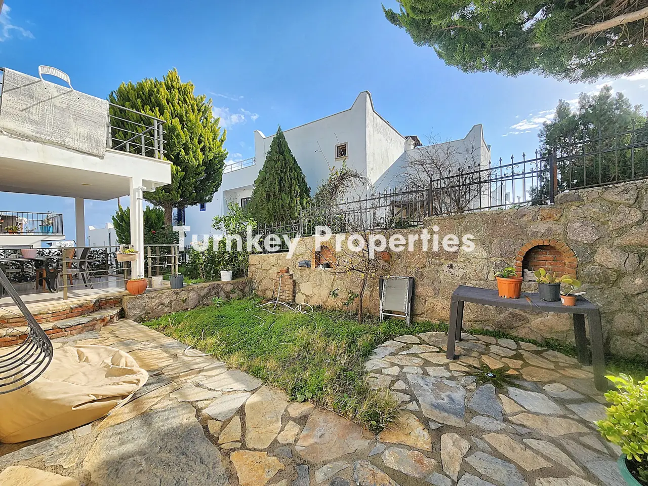 Bodrum Gündoğan Tankay Sitesi Sezonluk Kiralık İkiz Villa Bahçeli — 4
