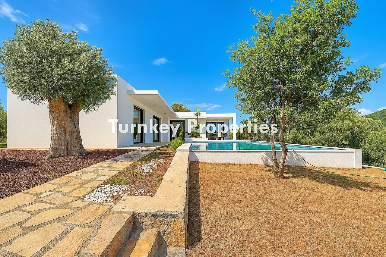 Bodrum Kızılağaç Kiralık Tek Katlı Özel Havuzlu Bahçeli Villa — 2