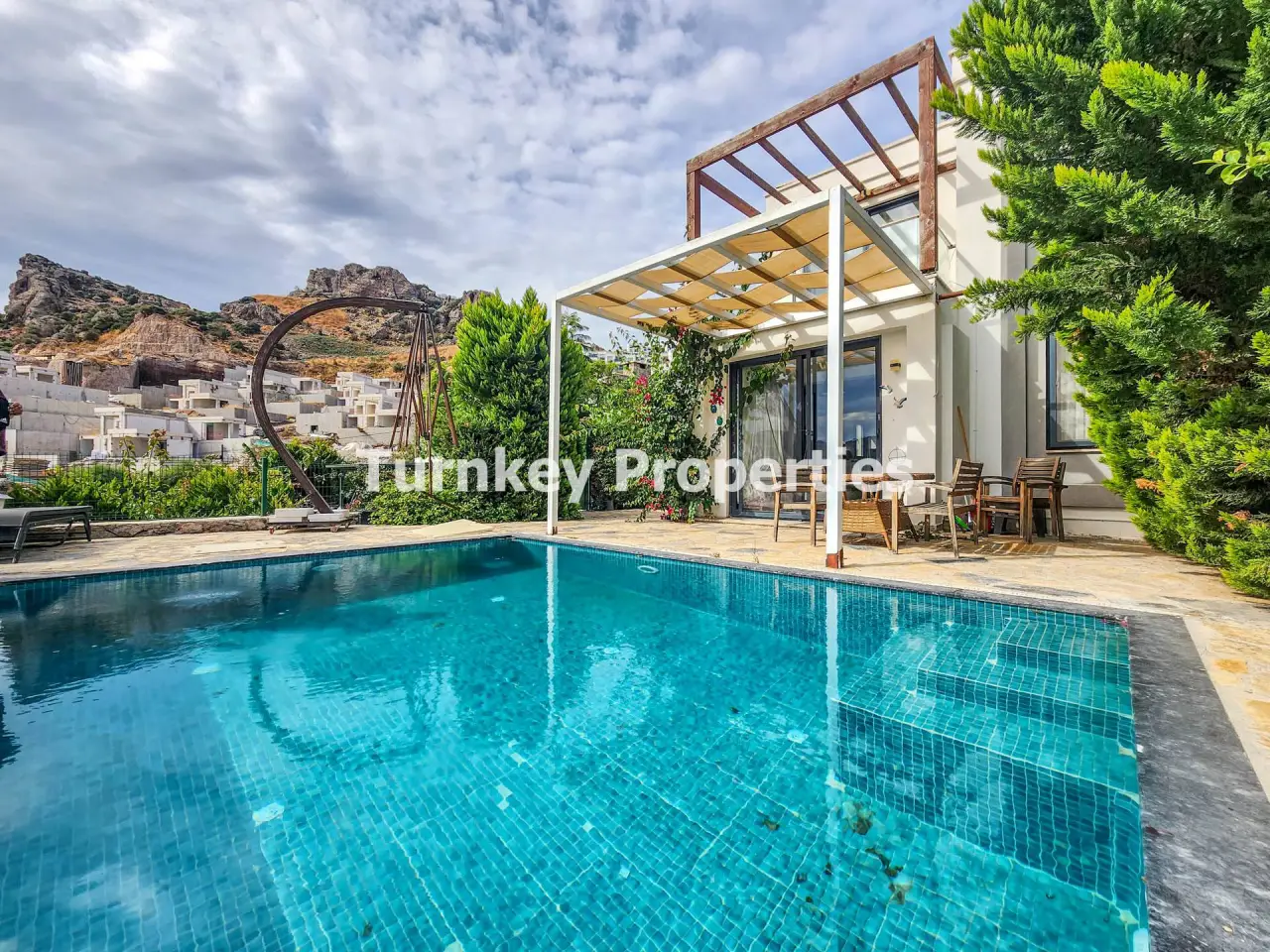 Garden Flat with Private Pool Access for Sale in Gundogan, Bodrum — 3